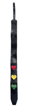 "One Love" Premium Leather Guitar Strap by Heavy Leather NYC